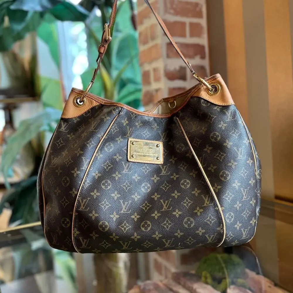 LOUIS VUITTON Galliera GM Brown Monogram Canvas Hobo Bag